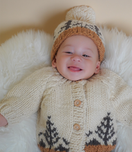 Load image into Gallery viewer, Baby Knit Christmas Button Up Sweater(Ivory)