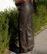 Load image into Gallery viewer, Upscale Urban Timeless Leather Pants( Washed Black)