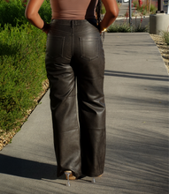 Load image into Gallery viewer, Upscale Urban Timeless Leather Pants( Washed Black)