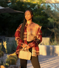 Load image into Gallery viewer, Bordeaux Bliss Shacket(Burgundy/Tan)