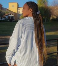 Load image into Gallery viewer, Take A Risk Striped Shirt(Blue/White)