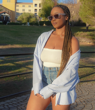 Load image into Gallery viewer, Take A Risk Striped Shirt(Blue/White)