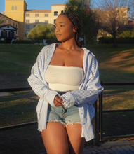 Load image into Gallery viewer, Take A Risk Striped Shirt(Blue/White)