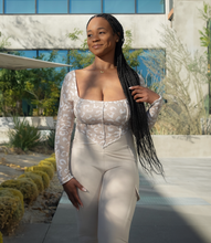 Load image into Gallery viewer, Everyday Flare Cargo Leggings(Cream)