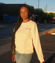 Load image into Gallery viewer, Don't Know, Don't Care Crewneck(Cherry/Off White)