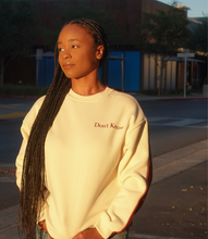 Load image into Gallery viewer, Don't Know, Don't Care Crewneck(Cherry/Off White)