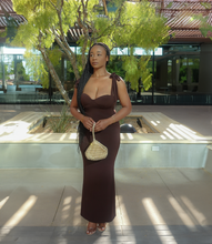 Load image into Gallery viewer, Embracing Elegance Maxi Dress(Rich Brown)