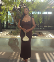 Load image into Gallery viewer, Embracing Elegance Maxi Dress(Rich Brown)
