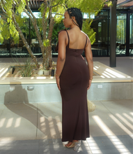 Load image into Gallery viewer, Embracing Elegance Maxi Dress(Rich Brown)
