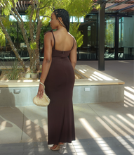 Load image into Gallery viewer, Embracing Elegance Maxi Dress(Rich Brown)