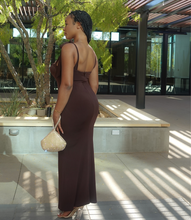 Load image into Gallery viewer, Embracing Elegance Maxi Dress(Rich Brown)