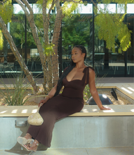Load image into Gallery viewer, Embracing Elegance Maxi Dress(Rich Brown)