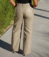 Load image into Gallery viewer, Upscale Urban Timeless Leather Pants(Washed Taupe)