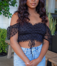 Load image into Gallery viewer, Rhythm Of Love Mesh Top(Black)