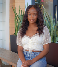 Load image into Gallery viewer, Rhythm Of Love Mesh Top(Creme)