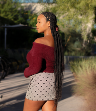 Load image into Gallery viewer, Take A Bow Skirt(Dark Brown/Black/White)