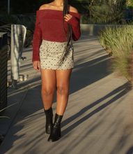 Load image into Gallery viewer, Take A Bow Skirt(Dark Brown/Black/White)