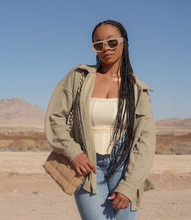 Load image into Gallery viewer, Oversized Casual Textured Button Down Shacket(Sage Green)