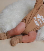 Load image into Gallery viewer, Baby Sweater Knitted Booties(Camel)