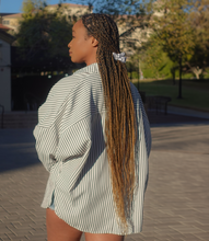 Load image into Gallery viewer, Take A Risk Cotton Striped Shirt(Black/White)