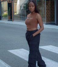 Load image into Gallery viewer, Ready To Roll Cargo Pants(Black)