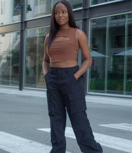 Load image into Gallery viewer, Ready To Roll Cargo Pants(Black)