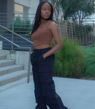 Load image into Gallery viewer, Ready To Roll Cargo Pants(Black)