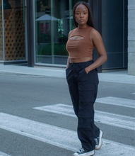 Load image into Gallery viewer, Ready To Roll Cargo Pants(Black)