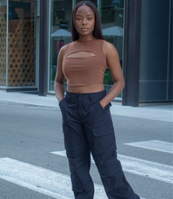 Load image into Gallery viewer, Ready To Roll Cargo Pants(Black)