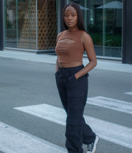 Load image into Gallery viewer, Ready To Roll Cargo Pants(Black)