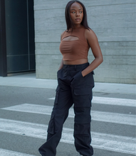 Load image into Gallery viewer, Ready To Roll Cargo Pants(Black)