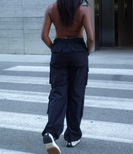 Load image into Gallery viewer, Ready To Roll Cargo Pants(Black)
