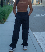 Load image into Gallery viewer, Ready To Roll Cargo Pants(Black)