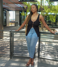 Load image into Gallery viewer, Elevated Knitted Top(Black)