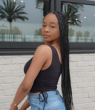 Load image into Gallery viewer, On The Move Padded Ruched top(Black)