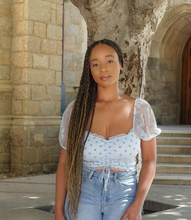 Load image into Gallery viewer, Rhythm Of Love Mesh Top(Blue)