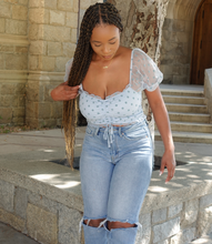 Load image into Gallery viewer, Rhythm Of Love Mesh Top(Blue)