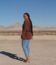Load image into Gallery viewer, Soft touch Fuzzy Cardigan(Brown)
