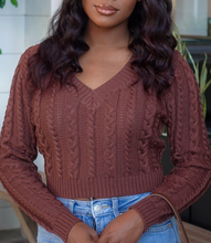 Load image into Gallery viewer, Noel Knitted Sweater(Brown)