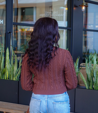 Load image into Gallery viewer, Noel Knitted Sweater(Brown)