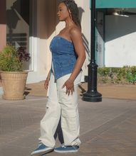 Load image into Gallery viewer, Ready To Roll Cargo Pants(Cream)