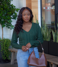Load image into Gallery viewer, Noel Knitted Sweater(Emerald)