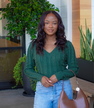 Load image into Gallery viewer, Noel Knitted Sweater(Emerald)