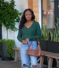 Load image into Gallery viewer, Noel Knitted Sweater(Emerald)