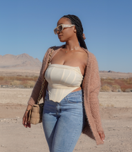 Load image into Gallery viewer, Soft touch Fuzzy Cardigan(Neutral)