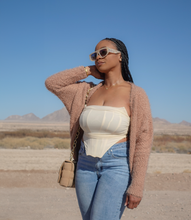 Load image into Gallery viewer, Soft touch Fuzzy Cardigan(Neutral)