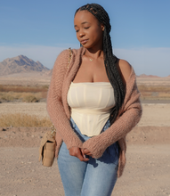 Load image into Gallery viewer, Soft touch Fuzzy Cardigan(Neutral)