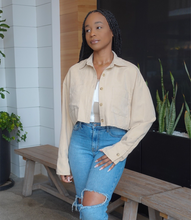 Load image into Gallery viewer, Neutral Lover Button Up Top(Khaki)