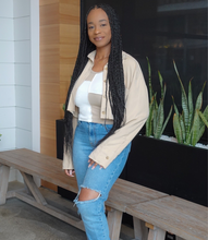 Load image into Gallery viewer, Neutral Lover Button Up Top(Khaki)