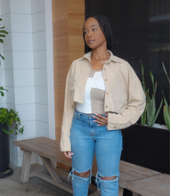 Load image into Gallery viewer, Neutral Lover Button Up Top(Khaki)